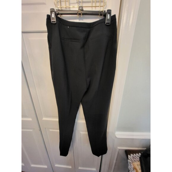 Chico's Black Ankle Pants Straight Leg sz .5  Office Minimalist Old Money Classy - Picture 2 of 7